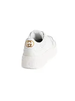 GG Embossed Leather Sneakers