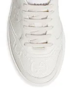 GG Embossed Leather Sneakers