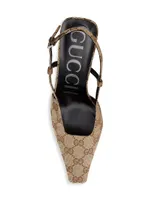 Aria 76 Monogram Slingback Mules