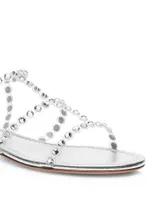 Tequila PVC Crystal-Embellished Sandals