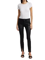 Jyothi Faux Leather Skinny Pants