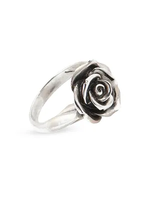 Rose Sterling Silver Ring