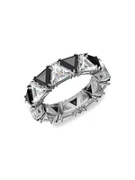 Matrix Swarovski Crystal Triangle-Cut Cocktail Ring