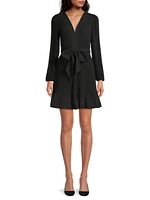 Liv Pleated Belted Minidress