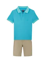 Little Boy's & Pique Changeant Polo