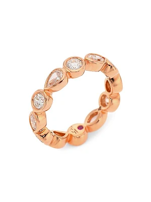 Dolce 18K Rose Gold & Diamond Ring