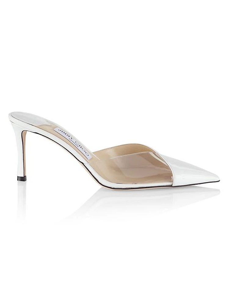 Claria Patent Leather & PVC Mules