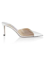 Claria Patent Leather & PVC Mules