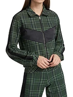 Utako Plaid Zip-Up Jacket