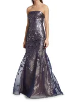 Brocade Mermaid Gown