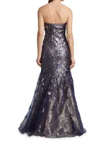 Brocade Mermaid Gown