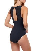 Mesh One-Piece Swimsuit