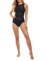 Mesh One-Piece Swimsuit