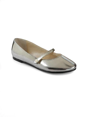 Little Girl's & Girl's Alyssa Metallic Leather Mary Janes