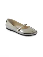 Little Girl's & Girl's Alyssa Metallic Leather Mary Janes