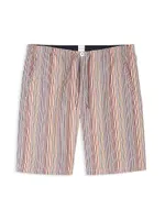 2-Piece Multicolor Striped Pajama Short Set