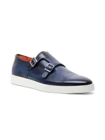 Bankable Leather Monk Strap Loafers