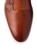 Bankable Leather Monk Strap Loafers