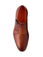 Bankable Leather Monk Strap Loafers