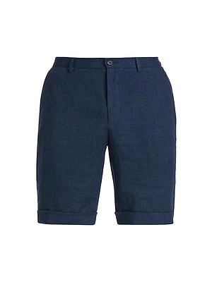 COLLECTION Cuffed Linen Shorts