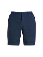 COLLECTION Cuffed Linen Shorts