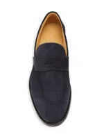 Suede Penny Loafers