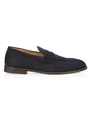 Suede Penny Loafers