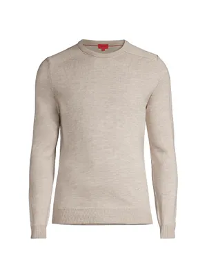 Lighweight Wool-Blend Crewneck Sweater