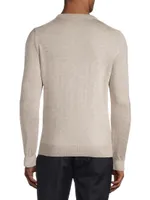 Lighweight Wool-Blend Crewneck Sweater