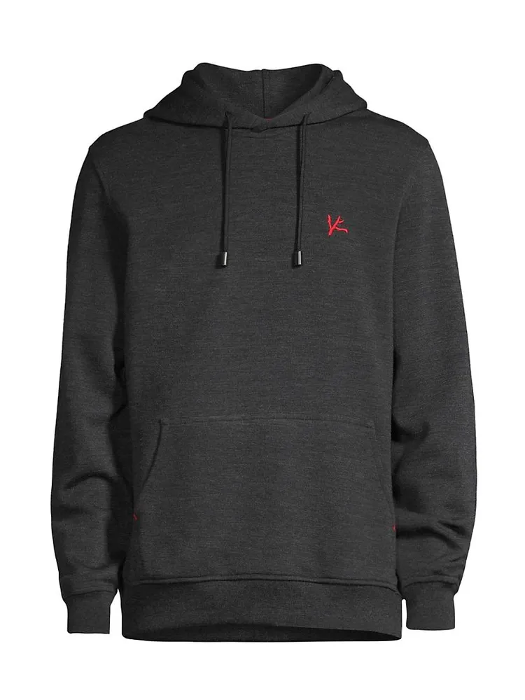 Wool-Blend Logo Hoodie