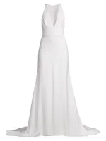 Gabriella Embellished V-Neck Gown