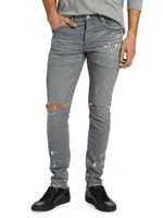 P001 Worn Stretch Skinny Jeans