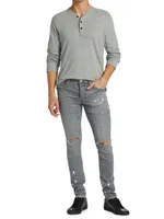 P001 Worn Stretch Skinny Jeans