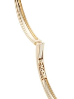 14K Yellow Gold Claw Bangle