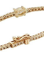 14K Yellow Gold & 1.08 TCW Diamond Solitaire Tennis Bracelet