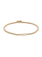 14K Yellow Gold & 1.08 TCW Diamond Solitaire Tennis Bracelet