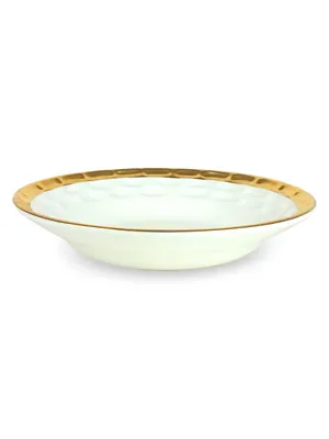 Truro Gold 4-Piece Rimmed Dinner Bowl Set