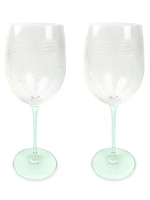 Panthera Clear 2-Piece Wine Glass Set
