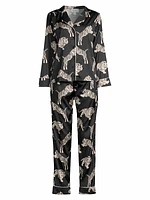 Safari Starry Nights Tiger Print Pajama Set