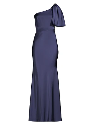 Aubrey One-Shoulder Gown