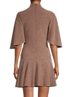 Coralia Cape Sleeve Minidress