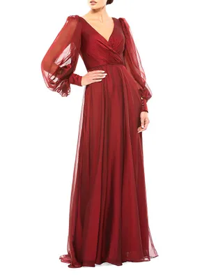 A-Line Chiffon Gown