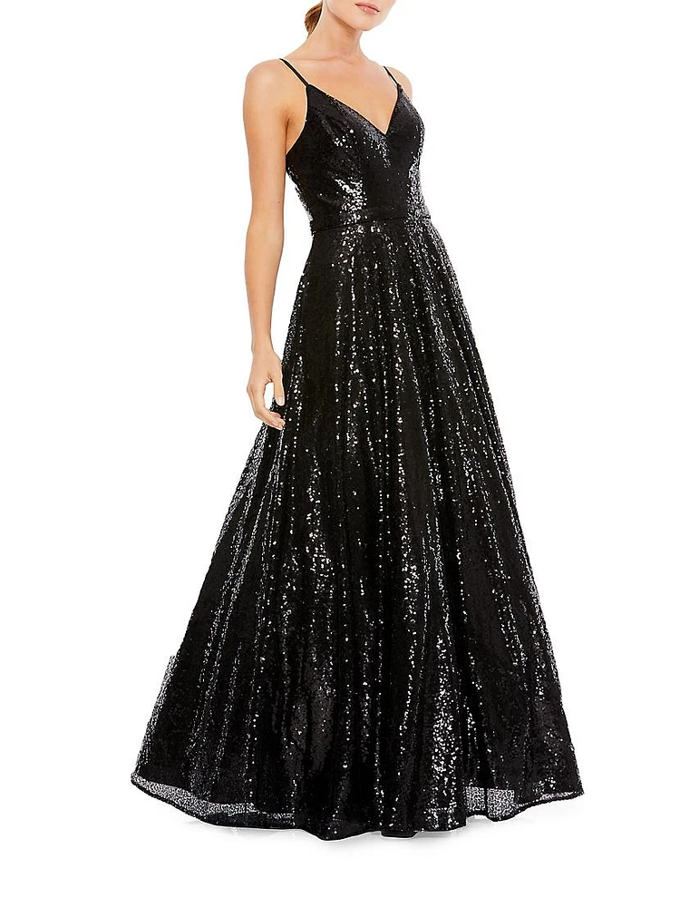 Sequined Ball Gown