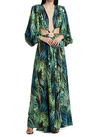 Jungle Cut-Out Maxi Dress