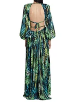 Jungle Cut-Out Maxi Dress