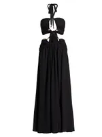 Fire Noir Cut-Out Maxi Dress