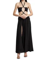 Fire Noir Cut-Out Maxi Dress