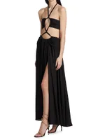 Fire Noir Cut-Out Maxi Dress