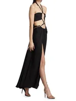 Fire Noir Cut-Out Maxi Dress