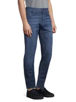 The Barchetta Distressed Straight-Leg Jeans